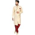 thumbnail image 1 of SKAVIJ Kurta Pajama Set for Men Traditional Wedding Party Dress Beige M, 1 of 6