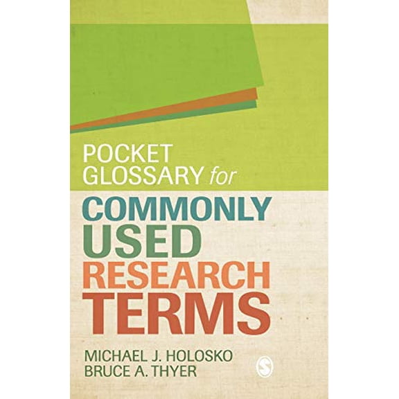 Pre-Owned Pocket Glossary for Commonly Used Research Terms (Paperback) 1412995132 9781412995139