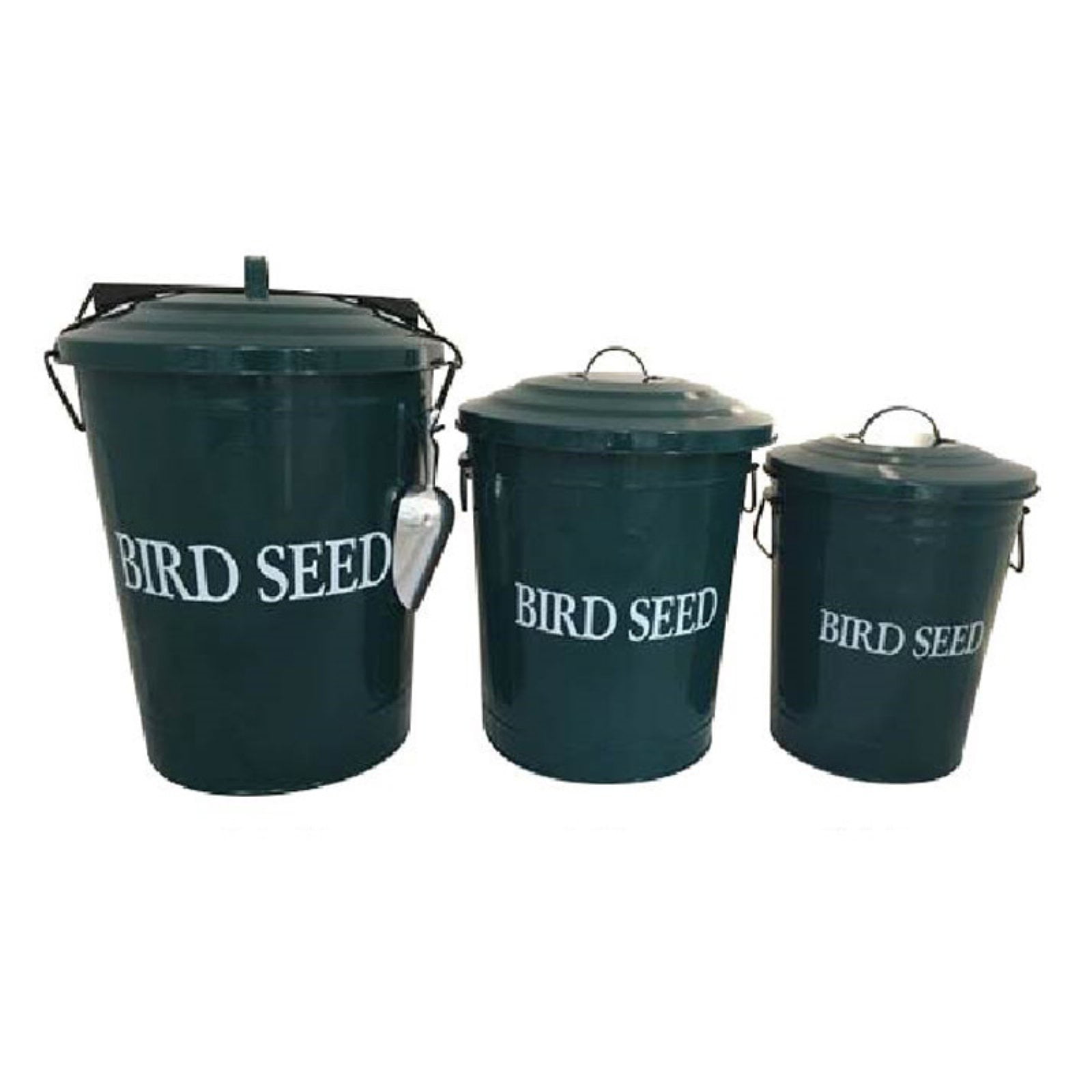 Home Bazaar 3 Piece Beige Bird Seed Containers