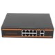 thumbnail image 3 of Conmutador PoE de 10 puertos, 8x100M, PoE, 2x100M, RJ45, diseño sin ventilador, IEEE 802.3at/af, 120W, conmutador PoE Ethernet, enchufe estadounidense de 100?240V, 3 of 8