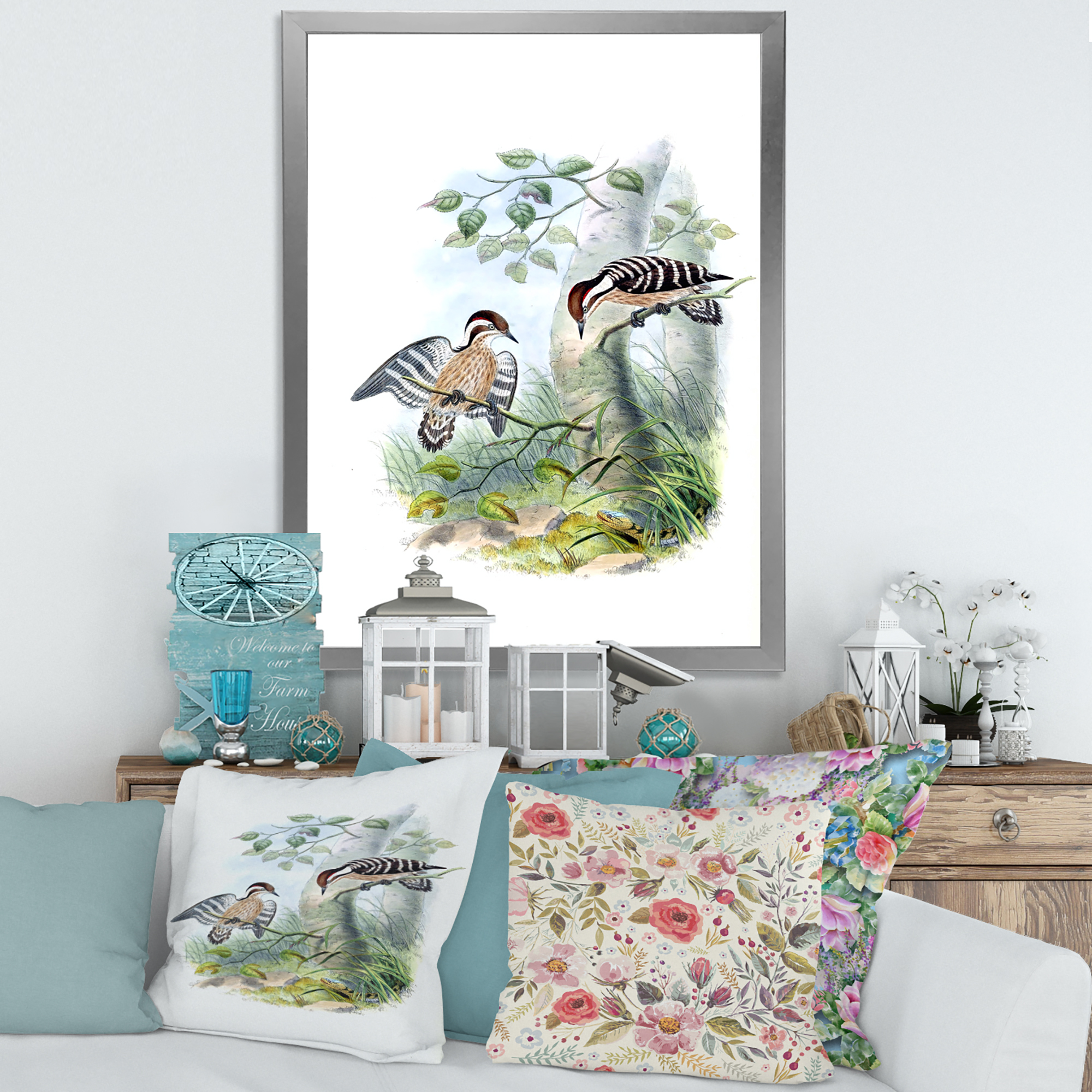 Designart 'Ancient Birds In The Wild I' Traditional Framed Art Print