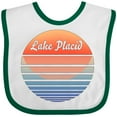 thumbnail image 3 of Inktastic Lake Placid Retro Sunset Boys or Girls Baby Bib, 3 of 4