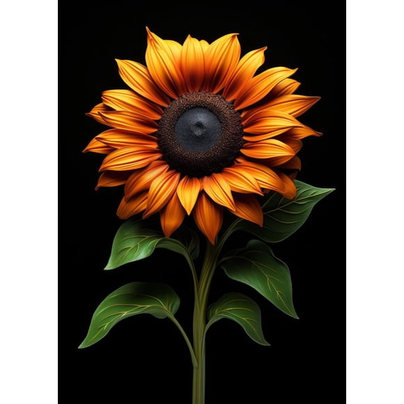 Sunflower Poster And Print Canvas Painting Wall Art Vintage Pictures For Living Room Kitchen Modern Home Decor Frameless Gifts50 x 70 cm, unframed,SKU-01
