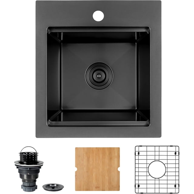 Bar Sink Undermount Kitchen Sink x Single Bowl Stainless Steel Material Depth Workstation Small Sinks with Accessories Small Bar Sink Camper Sink RV Kitchen Sink