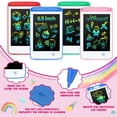 thumbnail image 2 of Tableta de escritura LCD Zhehao de 6.5 pulgadas para niños con 8 tabletas, 2 of 6