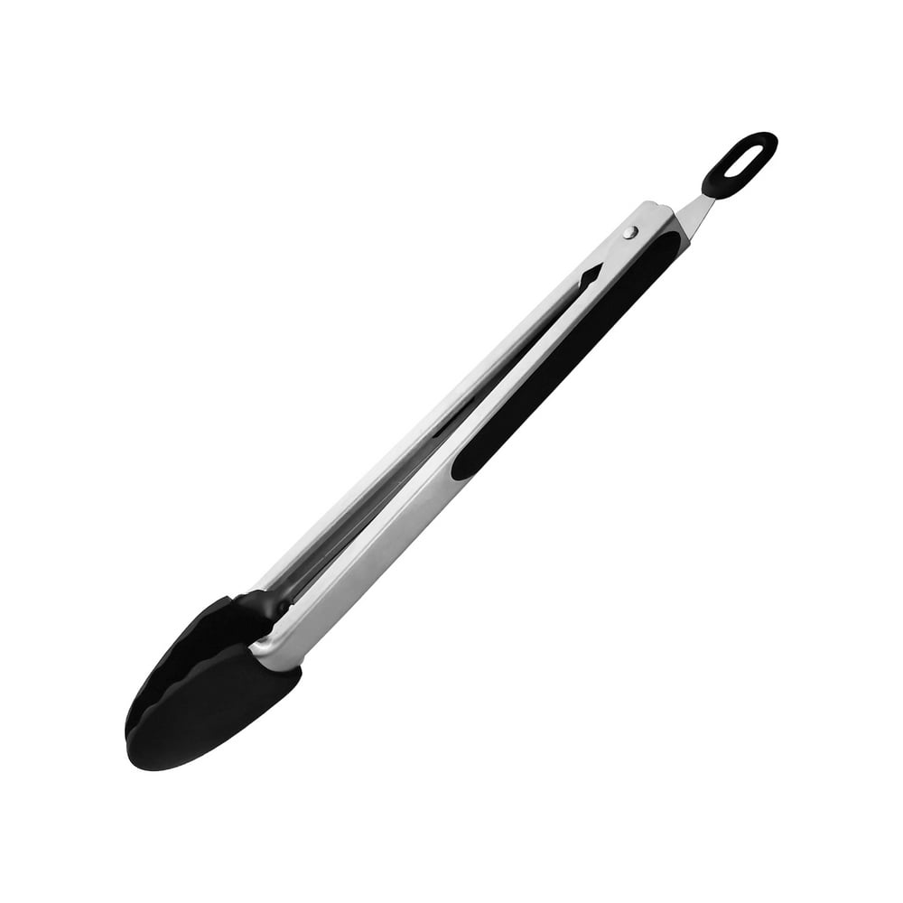 Food Tongs Silicone Rubber Grilling Locking NonSlip BBQ Tongs Kitchen