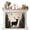 Black Tan Brown Oatmeal, variant on Vintage Forest Deer Magnetic Fireplace Cover, Fireplace Draft Blocker, Rustic Country Wildlife Woodland Fireplaces Blanket for Heat Loss/Cold Air, Fireplaces Draft Stopper Cover for Inside 36"x27"