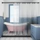 thumbnail image 1 of EVA Clear Shower Curtain Liner,3D Water Cube 5G Shower Liners with 12 Rustproof Metal Grommets and Weighted Magnets, Waterproof Duty Shower Curtains f, 1 of 4