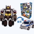 thumbnail image 1 of Figuras de acción de Transformers para niños, juguete automático de transformación, policía, equipo de rescate de la justicia, transformable Robot, vehículo de deformación Mech, regalo para niños Fivean unisex, 1 of 2