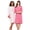 Pink Let It Snow, variant on Plus Size 2-Pack Long-Sleeve Sleepshirt