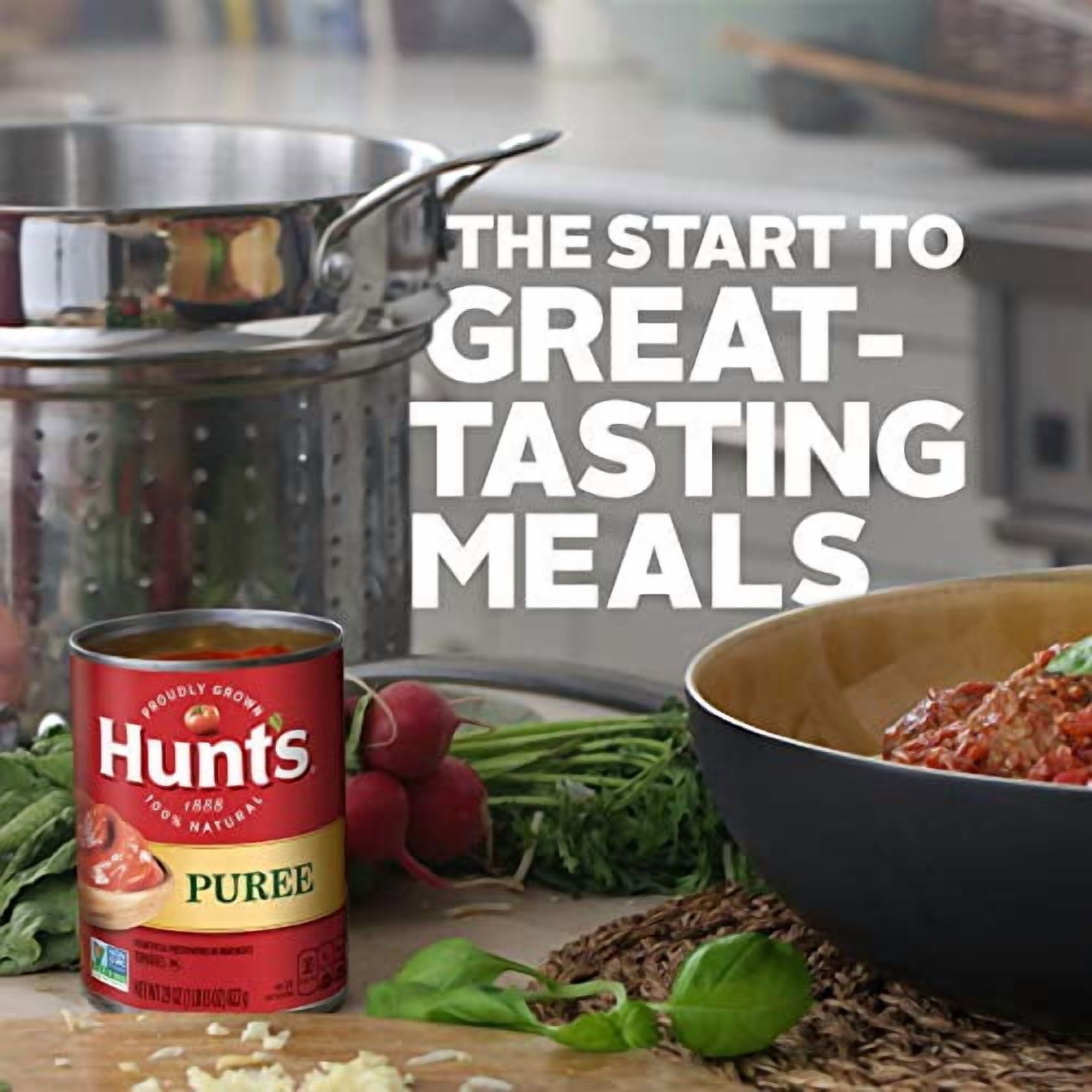 (12 pack) Hunt’s Tomato Puree, Perfect for Chili & Soups, 29 oz. Can