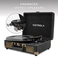 thumbnail image 6 of Victrola Venture Bluetooth Portable Mid-Century Modern Suitcase Record Player with 3-Speed Turntable & Built-in Speakers  | Black, 6 of 9