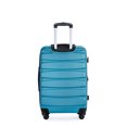 thumbnail image 4 of Expandable 3 Piece Luggage Sets ABS Lightweight Suitcase with Two Hooks, Spinner Wheels, TSA Lock, (20/24/28) Cyan 42721, 4 of 9