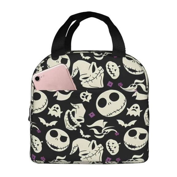 Nightmare Before Christmas Lunch Bag/Lunch Box/Double Sided Pattern Design Lunch Tote Bag/Picnic Bag Insulation Refrigerated Travel Storage Bag