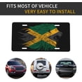 thumbnail image 5 of Lion Jamaica Jamaicans Flag License Plate for Cars with 4 Holes 6x12 Inch Bar Pub Cafe Garage Home Wall Decor Unisex-Adult Metal License Plate Tag, 5 of 9