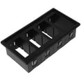 thumbnail image 4 of KAKOWELY Yacht Switch Assembly Mounting Frame For Automotive And Marine Use Plastic Holder For Car Toggle Rocker Switch Panel Dashboard Switch Housing For Vehicles,4.53X"X2.36"X1.18", 4 of 4