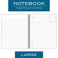 thumbnail image 2 of Cambridge Meeting Notebook, 80 Sheets, 11" x 8 1/8", 2 Pack, Gray - 0634101, 2 of 5