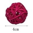 thumbnail image 2 of Felwors 10 Rattan Balls, Toy For Birds Such As Parrots, Parakeets, Parakeets, Lovebirds, 4cm, 2 of 3