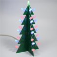 thumbnail image 1 of pitrice DIY Flashing 3D LED Christmas Tree Xmas Tree Electronic Assemble Learning Kit Christmas Tree Lights for Kids Teens Home Party Gift Red Blue Green, 1 of 6