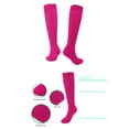thumbnail image 6 of 3 Pairs Little Girl Slouch Socks Slouchy Socks Knee High Scrunch Socks Soft Warm Stacked Boot Socks Long Socks Casual Sport Socks for Kids, 5-8 Years, 6 of 6