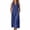 Blue, variant on Women's Sleeveless Hooded Midi Dress Button-Front Cotton Linen Shift Dress with Pockets for Daily Day