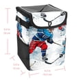 thumbnail image 5 of Lce Hockey Mini Car Trash Can with Foldable Lid, Leak-proof Design and Hanging Storage Bag for Auto - Car Trash Can, 5 of 6