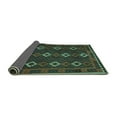 thumbnail image 2 of Ahgly Company Indoor Square Oriental Turquoise Blue Traditional Area Rugs, 8' Square, 2 of 4