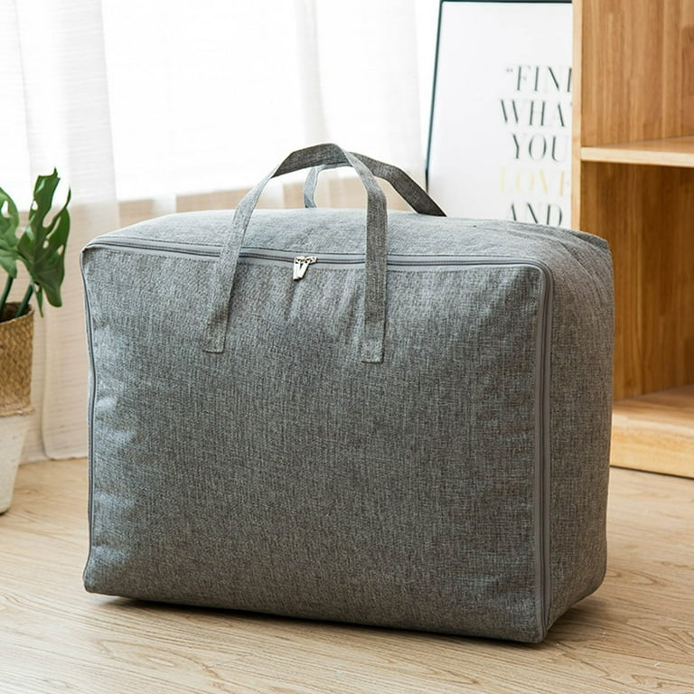 Storage Bags Extra Large Reusable Storage Bags With Strong Handles & Zippers,  Heavy Duty Washable Moving Bag, Closet, Underbed Organizer For Bedding