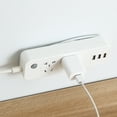 thumbnail image 2 of Punch free Plug Sticker Plug Surge Protector Wall Mount Fixing Device Self Adhesive Power Plug Cable Bracket Power Strip Holder Removable Wall Socket Hook, 2 of 8