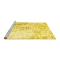 thumbnail image 2 of Ahgly Company Machine Washable Indoor Rectangle Abstract Yellow Contemporary Area Rugs, 8' x 10', 2 of 4