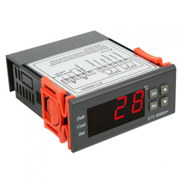 Controlador de Temperatura ANGGREK STC 8080A Digital Refrigeración Descongelación Alarma de Temperatura