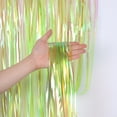 thumbnail image 4 of 2 Pack 1x 2 M Tinsel Foil Fringe Curtains Backdrop, for Party Photo Booth Props Decoration, 4 of 5