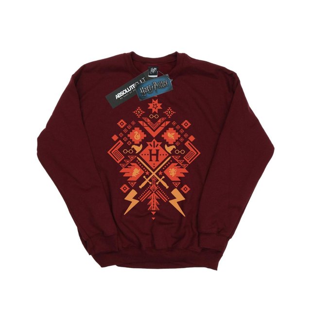Harry Potter Girls Christmas Fair Isle Sweatshirt