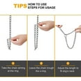 thumbnail image 6 of Chain Choke Collar for Dogs, Metal Slip Link Training Heavy Duty Dog Choker Collar Puppy Collars for Small Medium Large Big Breed Dogs Silver, 6 of 8