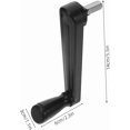 thumbnail image 3 of parasol d'Extérieur avec Manivelle - Poignée en ABS Robuste pour patio et Plage - Accessoire de Remplacement - Facile à Utiliser - s'Adapte et Est Largement compatible, 3 of 5
