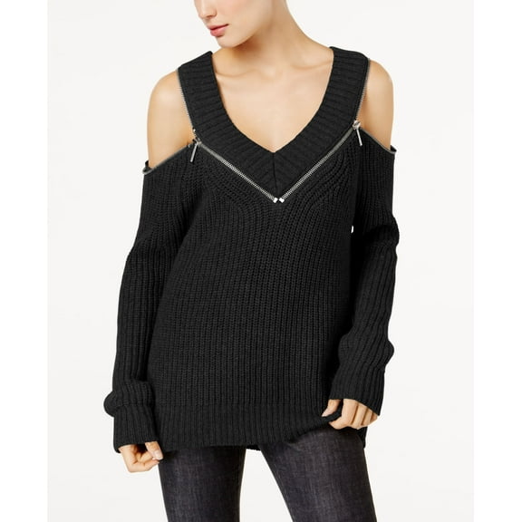 Michael Michael Kors Cold Shoulder Sweater Black S