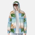 thumbnail image 4 of Haiem Starfish in Beach UPF 50+ Fishing Shirts for Men Long Sleeve UV Sun Protection Hoodie Non-Mask Outdoor Hiking Shirts, 4 of 9