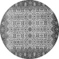 thumbnail image 1 of Ahgly Company Indoor Round Oriental Gray Traditional Area Rugs, 3' Round, 1 of 4