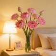 thumbnail image 6 of MMJ Artificial Flowers Lotus Single Stem 27.95x5.11in Fake Lotus for Pond Vase Table Decor Display, 6 of 6