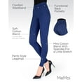 thumbnail image 3 of MeMoi Pants-Style Cotton Blend Leggings - Womens - Female (Medium/Large, Blue Denim), 3 of 7
