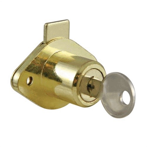 44821 & Drawer Lock Brass Plated Finish Keyed Different
