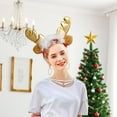 thumbnail image 4 of Adornos navideños, tocados navideños, tocados navideños, accesorios para el cabello, tocado de astas, linda bola de pelo navideña, corazón para niña, accesorios para el cabello para vestir en las fies, 4 of 6