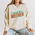 thumbnail image 4 of The Life Of A Mother Puff/Glitter - Womens Lightweight Garment Dyed Sweatshirt, 4 of 8