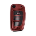 thumbnail image 1 of Funda de llave de coche TPU roja única para Audi A1, Audi A3, Audi A4, funda de control remoto de 3 botones, 1 of 6