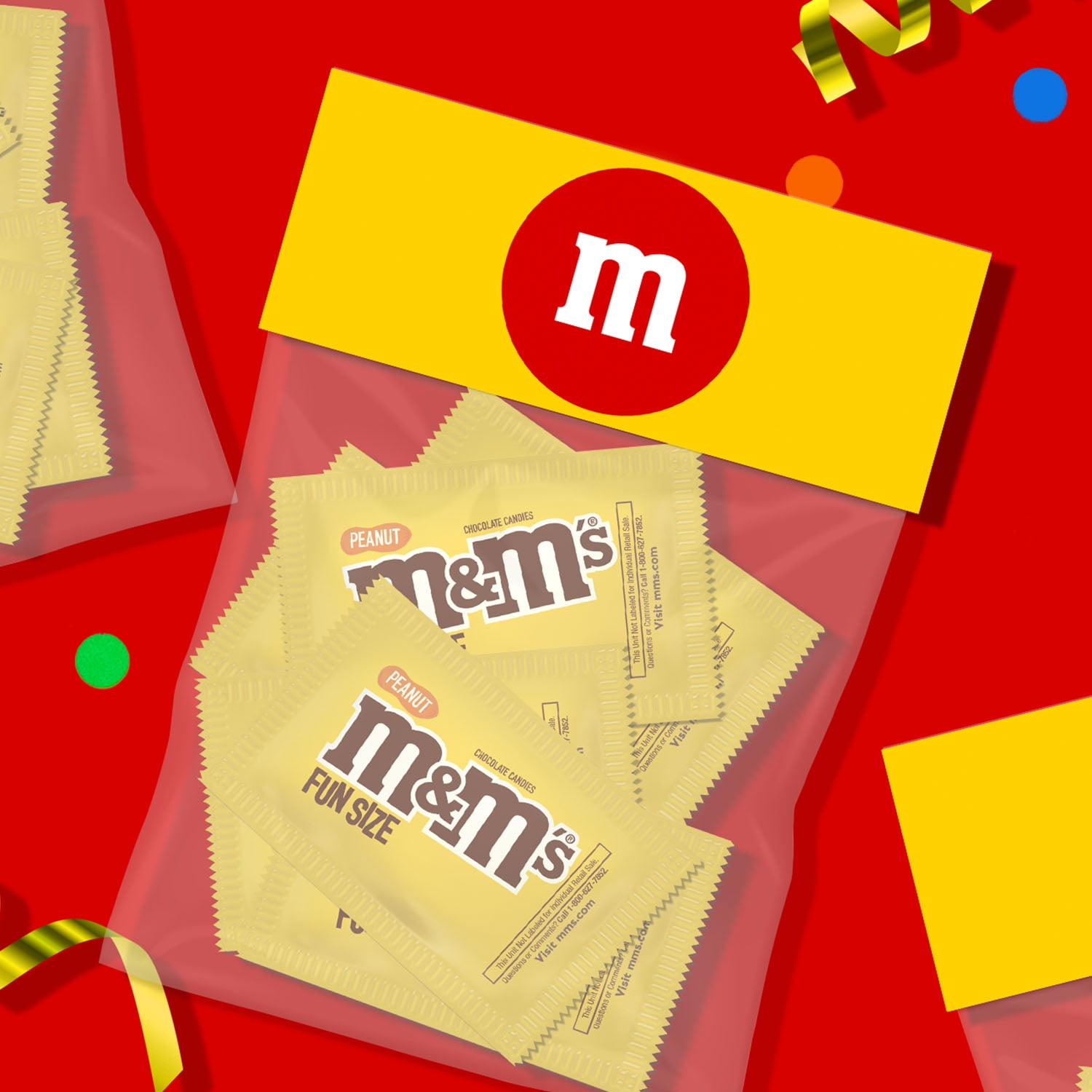 M&M's Fun Size Milk Chocolate Candy – Individually Wrapped Pouches – Bulk Fun Size Candy Pack 2 Pounds (Pack of 1)