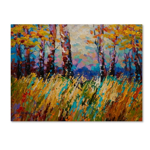 Trademark Fine Art 'Abstract Autumn' Canvas Art by Marion Rose