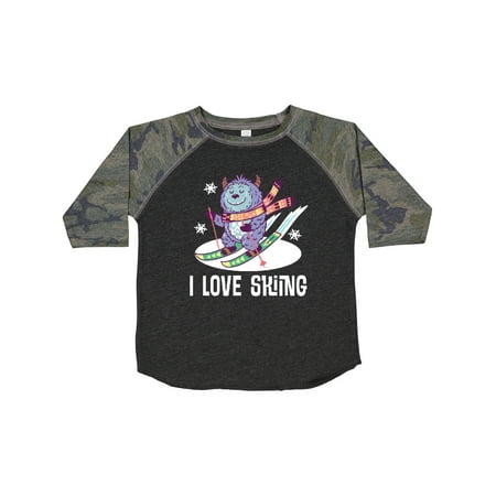 

Inktastic I Love Skiing Gift Toddler Boy or Toddler Girl T-Shirt