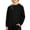 Black, variant on KAUOD Boys Long Sleeve Shirts Crewneck Cotton Pullover Sweatshirts Kids Oversized Casual Fashion Solid Basic Drop Shoulder Tee Tops
