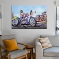 thumbnail image 6 of David Mann Motorcycle Art Gnghost Rider Prints Poster (40) Painting On Canvas Wall Art Poster Scroll Picture Print Living Room Walls Decor Home Posters 12x18inch(30x45cm), 6 of 6