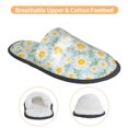 thumbnail image 3 of Fotbe Daisies Flowers Pantuflas Peludas para Mujer con Estampado, Zapatillas de Peluche, Zapatos de Invierno para Casa, Uso Interior y Exterior-Large, 3 of 8